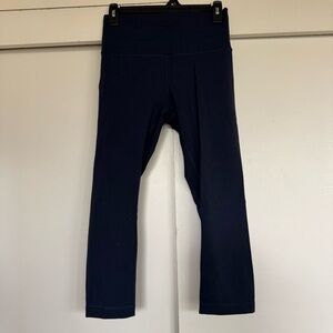 Lululemon Athletica Dark Blue Capri Leggings